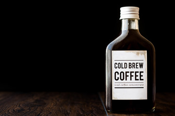 Cold brew coffee in a bottle.