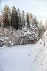 Ruskeala marble quarry, Karelia, Russia