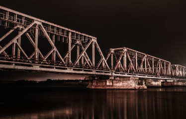 Most Kolejowy zwodzony - obrazy, fototapety, plakaty