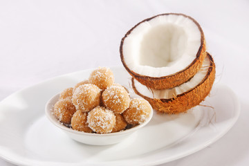 Indian Sweet Coconut Laddu