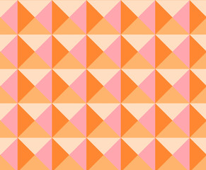 Colored abstraction in retro style made with triangles. Multicolor abstract background. Retro pattern