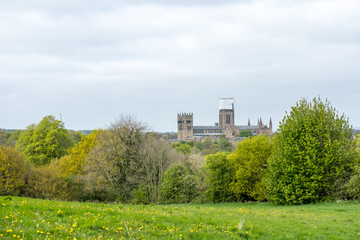 Obraz premium Aerial view of Durham, England.