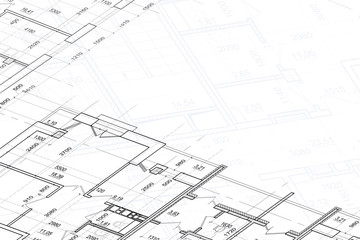 Background of architectural drawing