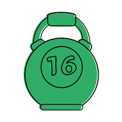 kettlebell sport or fitness related icon image