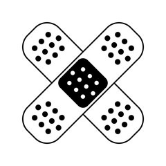 adhesive bandages healthcare related icon image