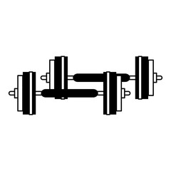barbell sport or fitness related icon image