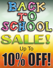 Back to School Sale - 10% Off