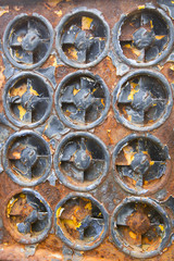 Abstract of rusting equipment part