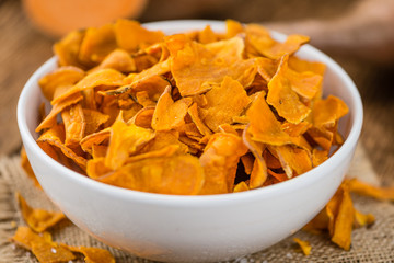 Fresh made Sweet Potato Chips
