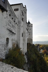 Fototapeta na wymiar Hohensalzburg Fortres in Salzburg, Austria