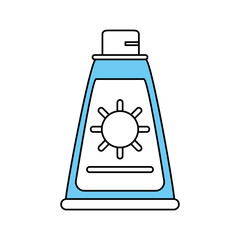 sunscreen vector illustration