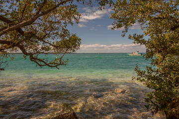 Seashore View in the Keys. Exposure done in this beautiful island of the Keys, USA..
