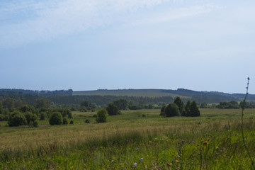 Beautiful Russian summer nature view