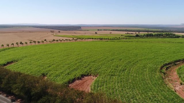 Aerial View of Rural Area in Brazil