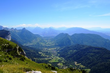 Fototapeta na wymiar Vue du Parmelan - Annecy Haute Savoie Alpes