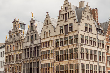 Fototapeta na wymiar Antwerp Building and Architecture. Capture done in Antwerp Main Square, Belgium.
