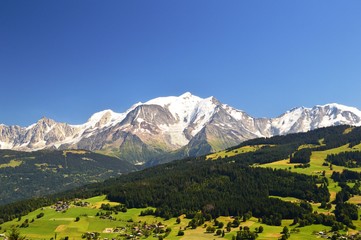 Mont Blanc Vue de Combloux