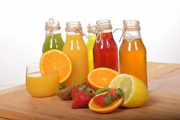 Fresh fruit juices from freshly squeezed fruit