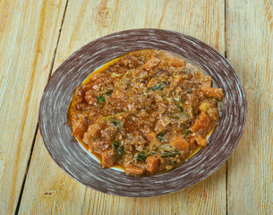 Mince Meat with Roasted Zucchini