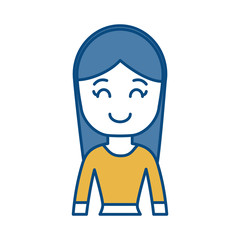 cartoon woman icon