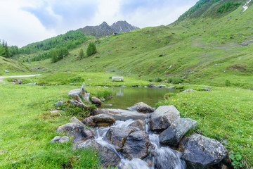 Fototapeta na wymiar Wanderung Kasern zur Kehrer Alm Südtirol-14
