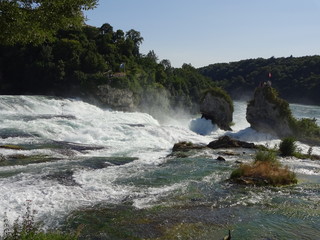 Fototapeta na wymiar Waterfall in Switzerland