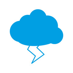 cloud and thunder icon