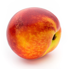 Peach. Fruit with isolated on white background.