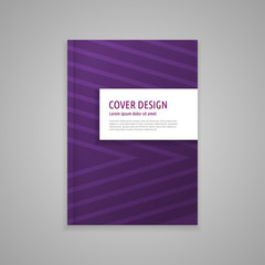 Template cover for book, abstract design, vector modern book 