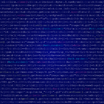 Vector illustration for abstract background with java code.