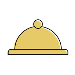 tray server isolated icon vector illustration design