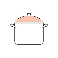 Saucepan kitchenware isolated