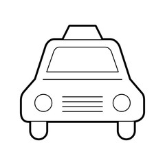 Obraz premium taxi service isolated icon