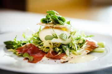 Fresh salad of mozzarella