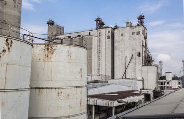 Old factory in industrial zone