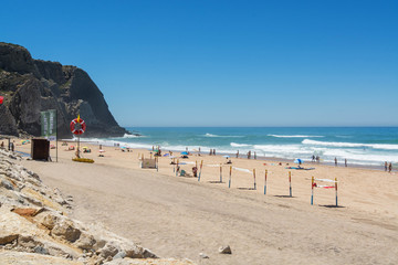 Grande beach in Sintra, Portugal.