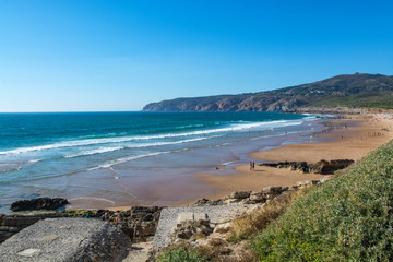 Guincho beach in Cascais, Portugal.