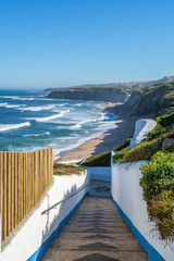 Sao Sebastiao beach in Ericeira, Portugal.