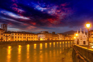 Fototapeta na wymiar Beautiful view of Pisa