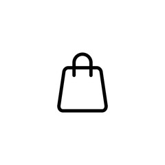 purse bag line icon black