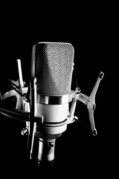 Classic recording studio microphone