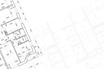 Background of architectural drawing