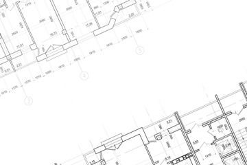 Background of architectural drawing