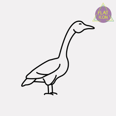 duck line icon