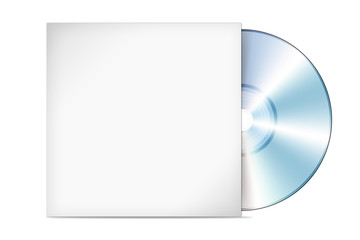 Compact disk with cover illustration (cd, case, dvd)