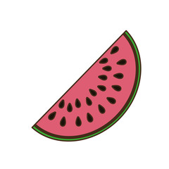 Sliced watermelon fruit
