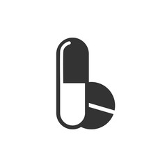 Medical Drugs icon, Tablets icon symbol Flat