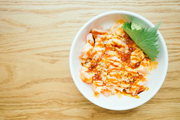 Sashimi rice bowl