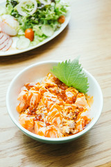 Sashimi rice bowl