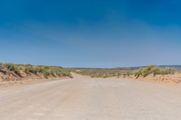 Low Angle of Dirt Road in Utah